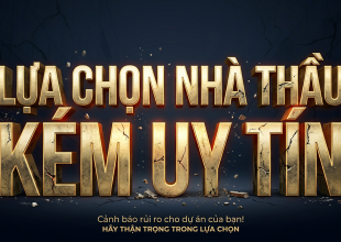 NHỮNG SAI LẦM KHI CHỌN NHÀ THẦU KHÔNG UY TÍN 