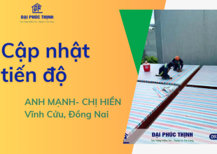 TIẾN ĐỘ XÂY DỰNG BIỆT THỰ TÂN CỔ ĐIỂN MÁI NHẬT